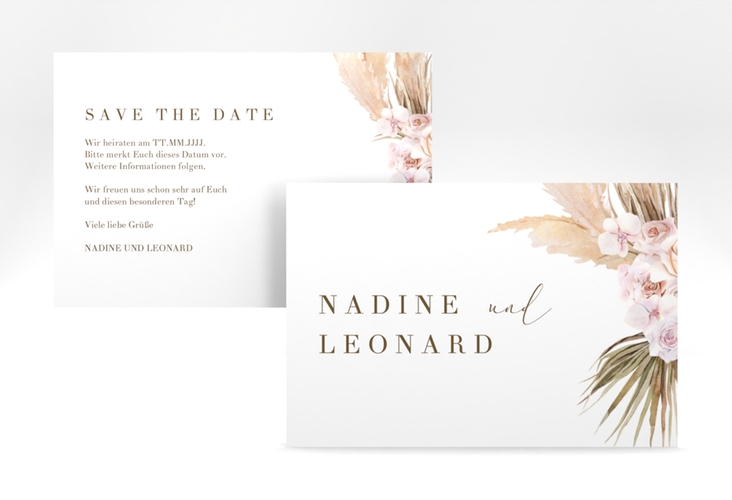 Save the Date-Karte Nude A6 Karte quer