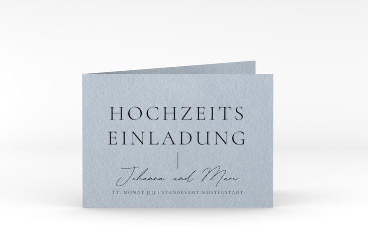 Hochzeitseinladung Hochzeitsfreude A6 Klappkarte quer