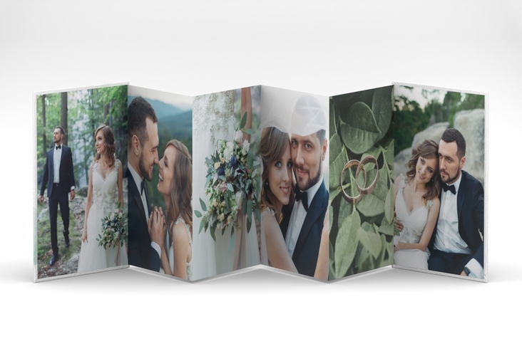 Foto-Leporello Hochzeit Pastell Leporello mint