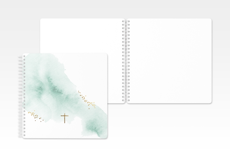 Gästebuch Konfirmation Sacrament Ringbindung mint