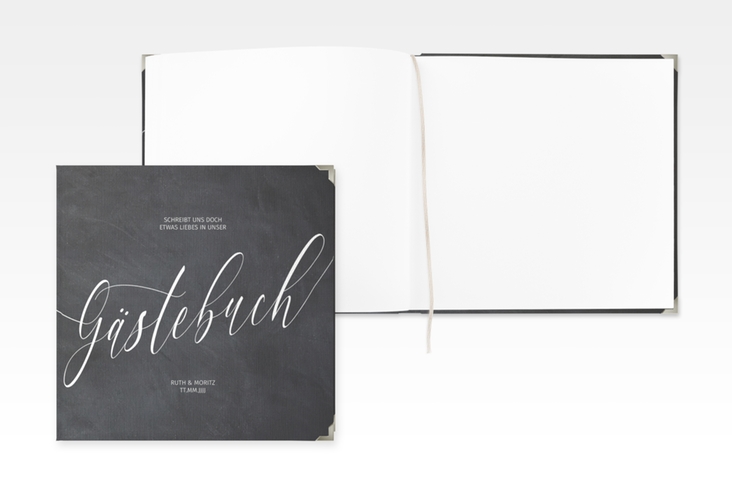 Gästebuch Selection Hochzeit Chalkboard Leinen-Hardcover