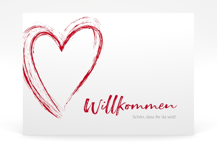 Willkommensschild Poster Liebe 70 x 50 cm Poster