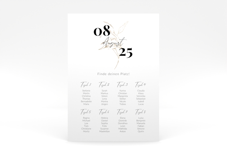 Sitzplan Poster Hochzeit Seed 50 x 70 cm Poster