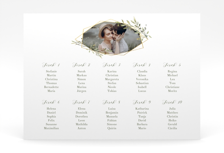 Sitzplan Poster Hochzeit Acacia 70 x 50 cm Poster