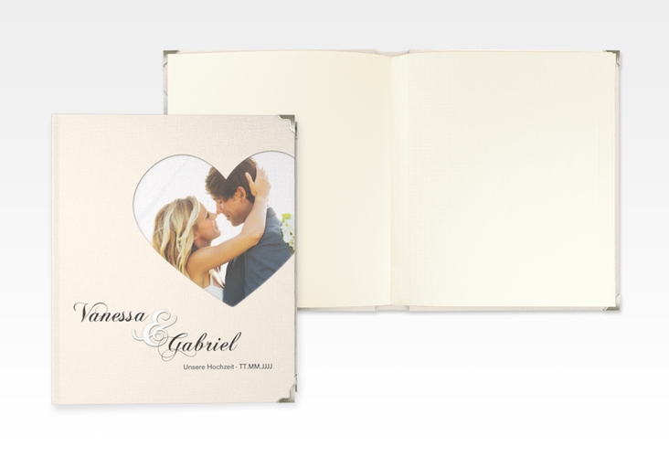 Hochzeitsalbum Sweetheart 21 x 25 cm beige