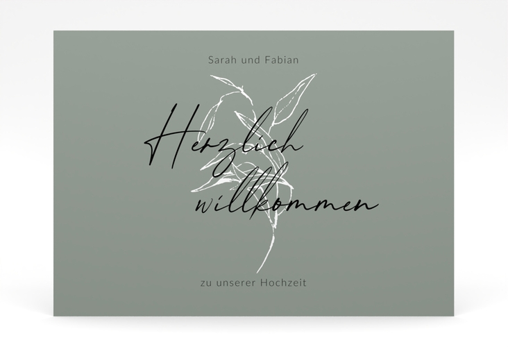 Willkommensschild Poster Seed 70 x 50 cm Poster gruen