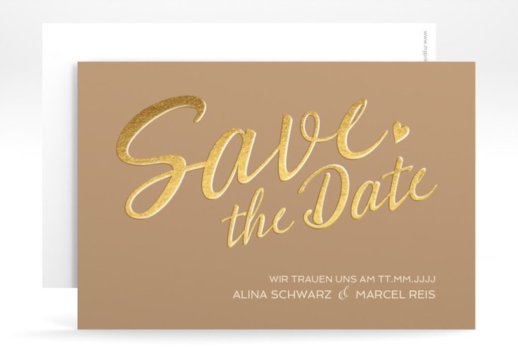 Save the Date-Karte Glam A6 Karte quer