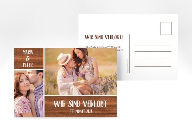 Verlobungskarte Hochzeit Landliebe A6 Postkarte