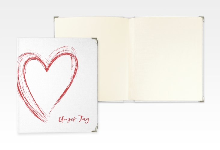 Hochzeitsalbum Liebe 21 x 25 cm rot