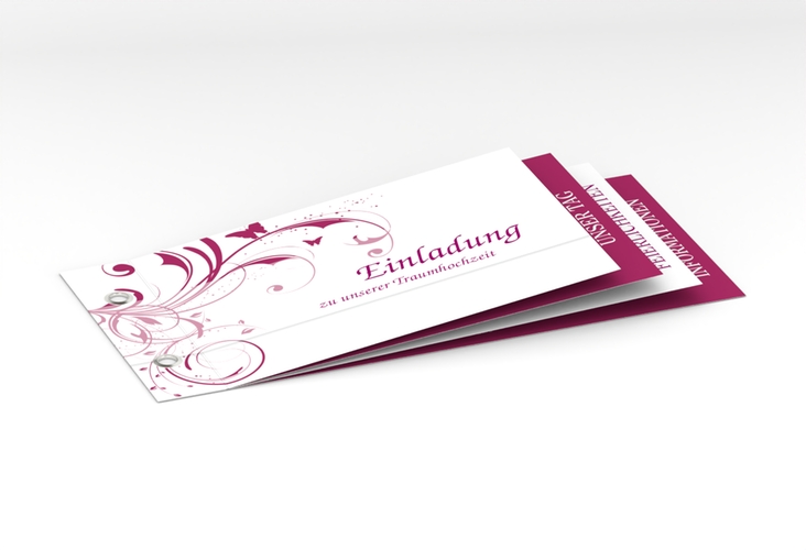 Hochzeitseinladung Palma Booklet hochglanz