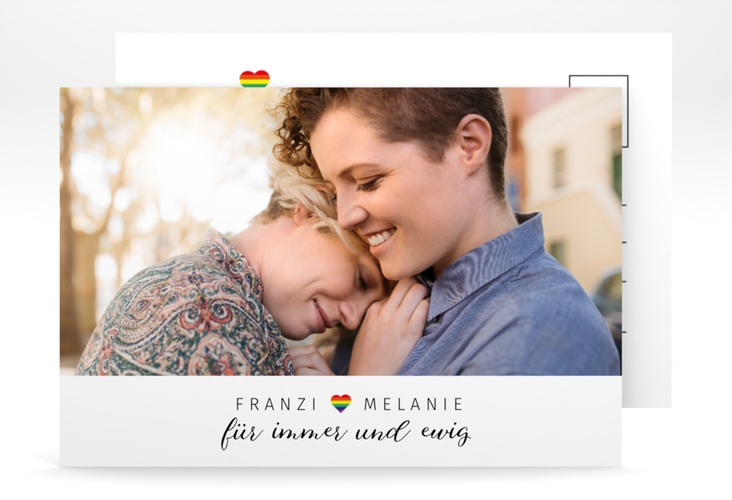 Save the Date-Postkarte Loveful A6 Postkarte hochglanz