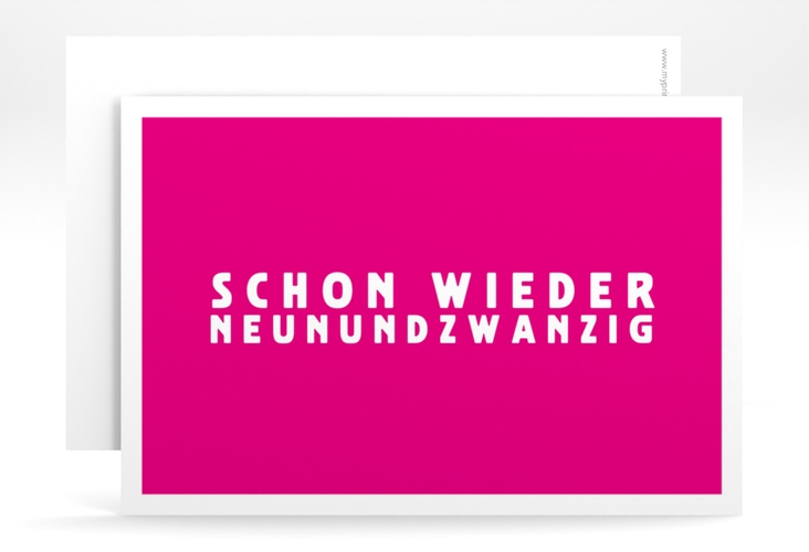 Einladung 30. Geburtstag Gag A6 Karte quer hochglanz