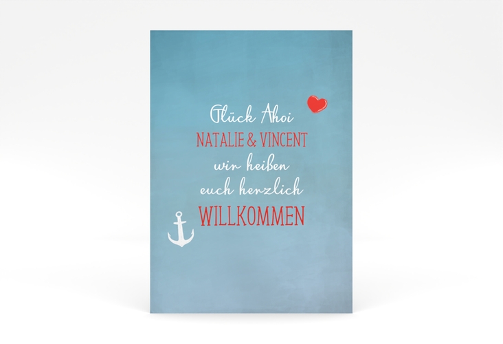 Willkommensschild Poster Ehehafen 50 x 70 cm Poster