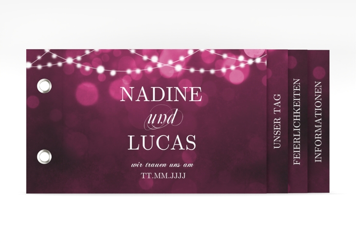 Hochzeitseinladung Lichtspiel Booklet