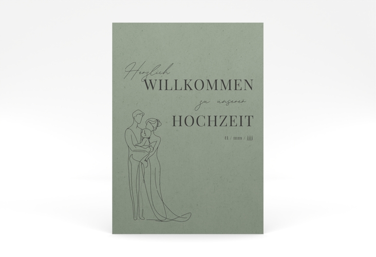 Willkommensschild Poster Vereint 50 x 70 cm Poster