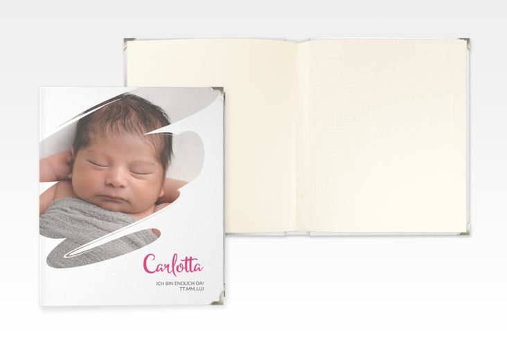 Baby Fotoalbum Wunder 21 x 25 cm pink