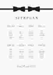 Sitzplan Poster Hochzeit "Suits"