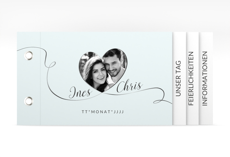 Hochzeitseinladung Dolce Booklet tuerkis