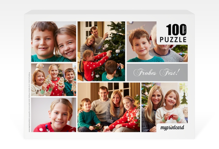 Fotopuzzle 100 Teile Kerzenschein 100 Teile grau