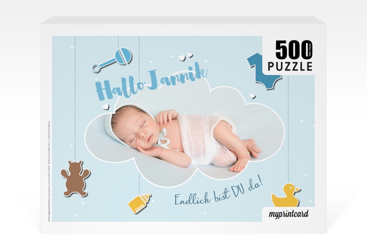 Fotopuzzle 500 Teile Babywolke 500 Teile blau