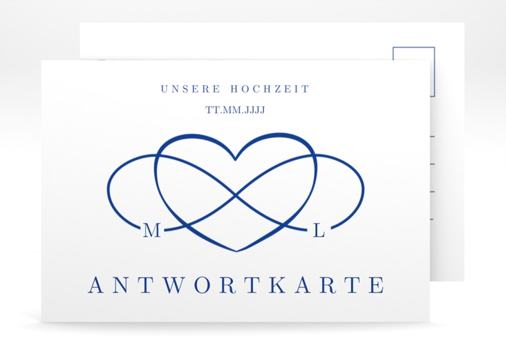 Antwortkarte Hochzeit Infinity A6 Postkarte