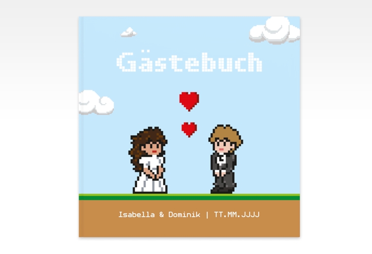 Gästebuch Creation Hochzeit Pixel 20 x 20 cm, Hardcover bunt