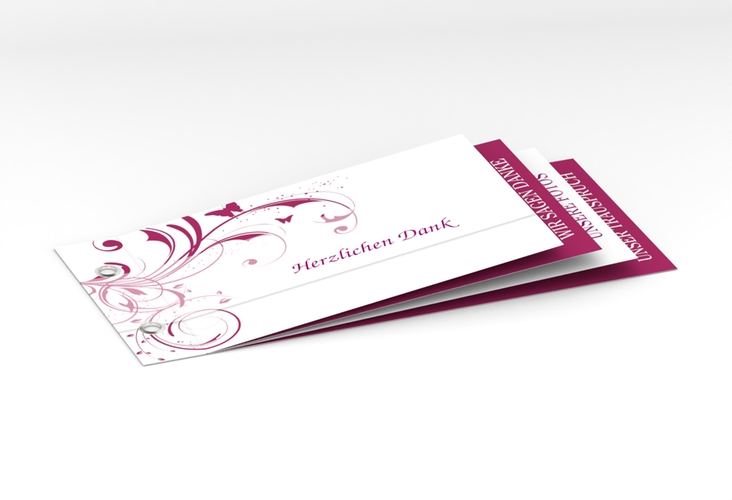 Danksagungskarte Hochzeit Palma Booklet