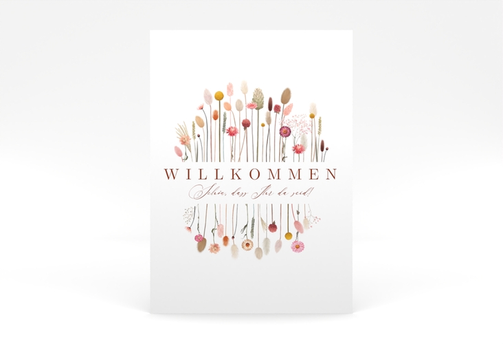 Willkommensschild Poster Driedflower 50 x 70 cm Poster