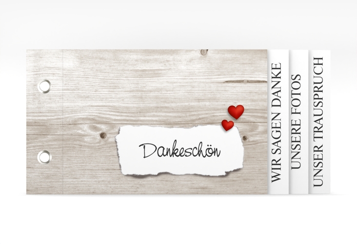 Danksagungskarte Hochzeit Reichenhall Booklet weiss