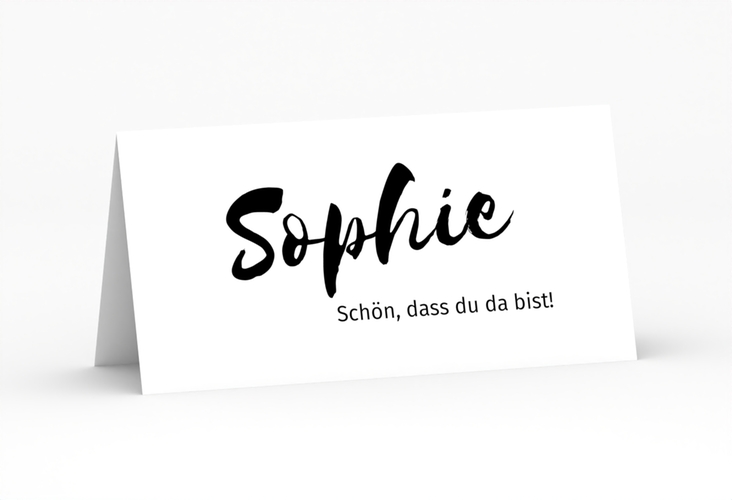 Tischkarte Hochzeit Message Tischkarten weiss