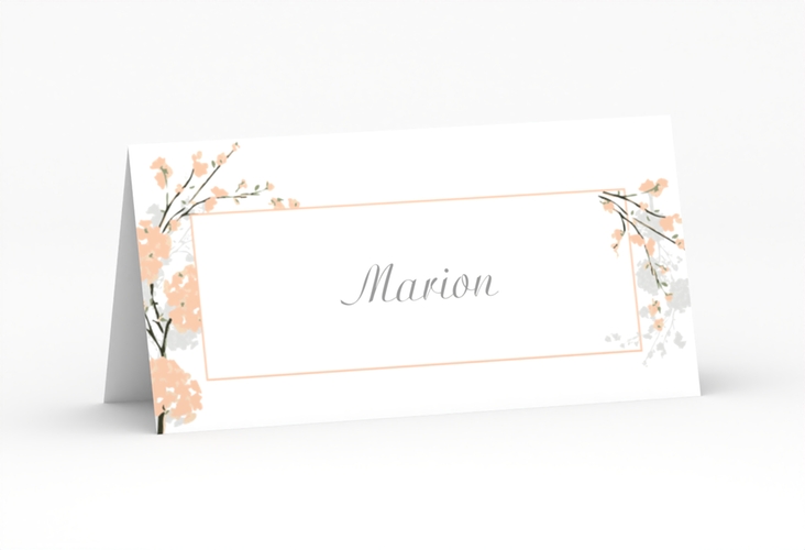 Tischkarte Hochzeit Salerno Tischkarten apricot