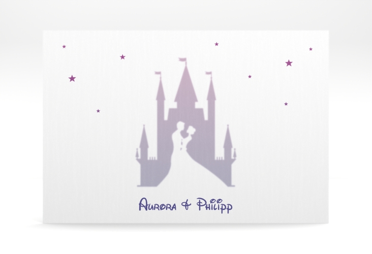 Save the Date Deckblatt Transparent Castle A6 Deckblatt transparent