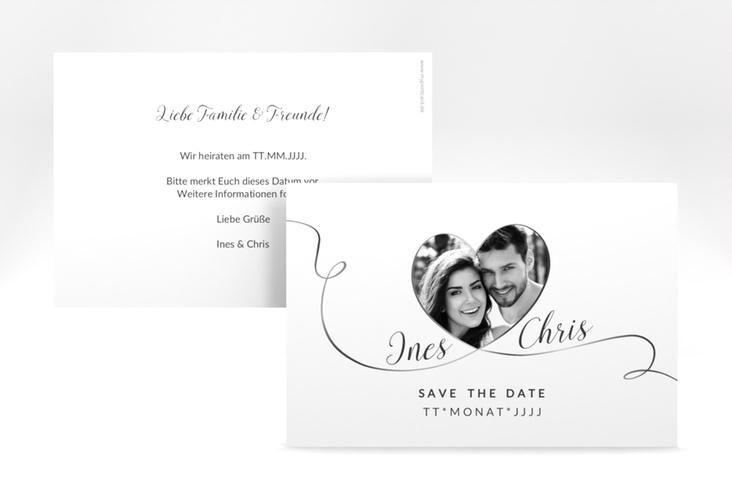 Save the Date-Karte Hochzeit Dolce A6 Karte quer