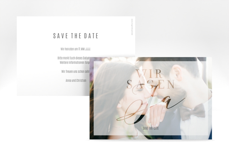 Save the Date-Karte Amazing A6 Karte quer