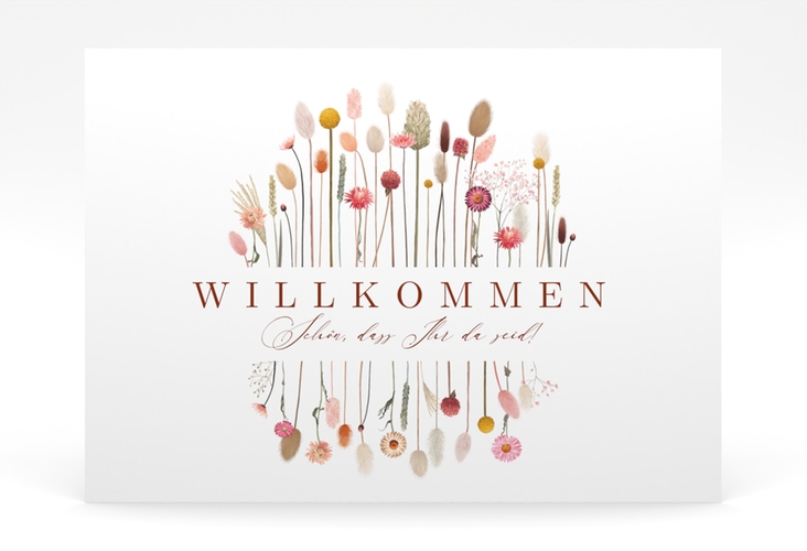 Willkommensschild Poster Driedflower 70 x 50 cm Poster