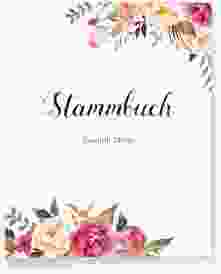 Stammbuch A4 Flowers Stammbuch A4 weiss mit bunten Aquarell-Blumen