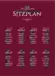 Sitzplan Poster Hochzeit "Elegancy"