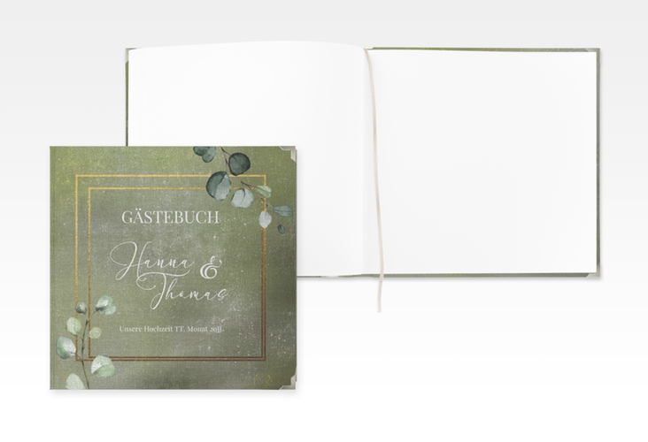 Gästebuch Selection Hochzeit Jade Leinen-Hardcover