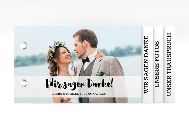 Danksagungskarte Hochzeit Mirage Booklet