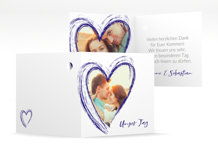 Geschenkanhänger Hochzeit Liebe Geschenkanhänger 10er Set blau