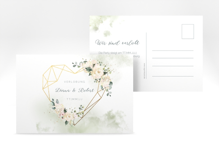 Verlobungskarte Hochzeit Adore A6 Postkarte