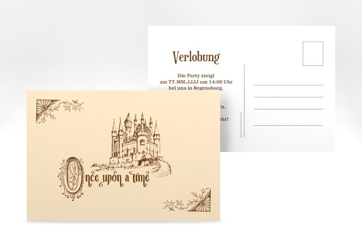 Verlobungskarte Storybook A6 Postkarte