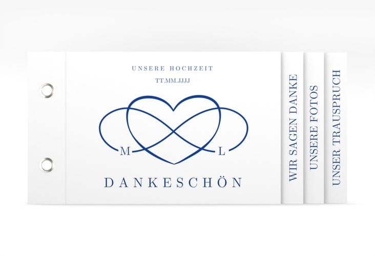 Dankeskarte Hochzeit Infinity Booklet