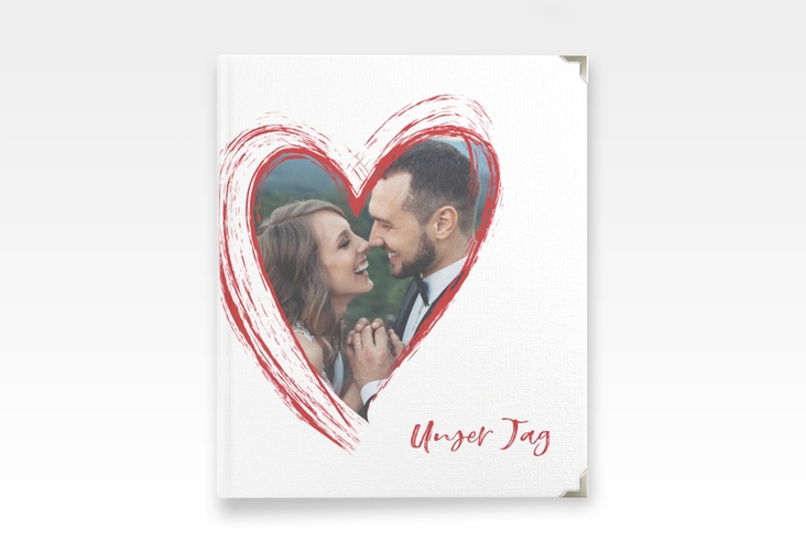 Hochzeitsalbum Liebe 21 x 25 cm rot