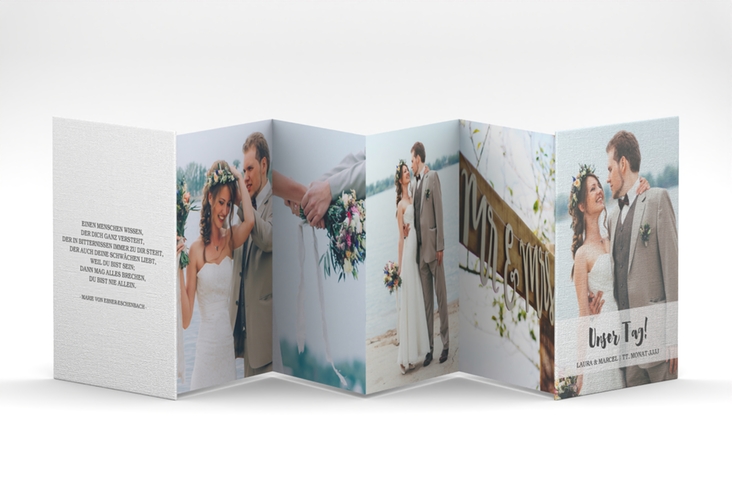 Foto-Leporello Hochzeit Mirage Leporello weiss