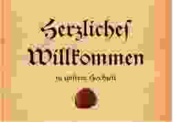 Willkommensschild Poster Mittelalter 70 x 50 cm Poster beige