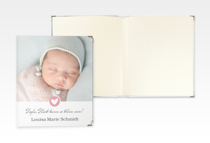 Baby Fotoalbum Herzenswunsch 21 x 25 cm rosa