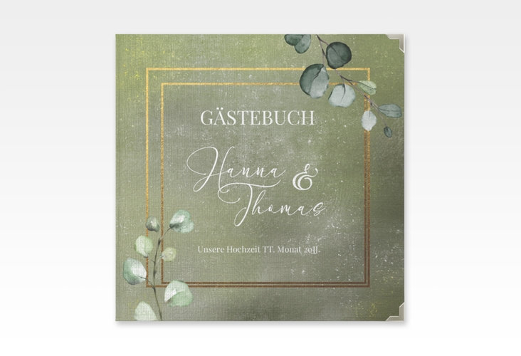 Gästebuch Selection Hochzeit Jade Leinen-Hardcover