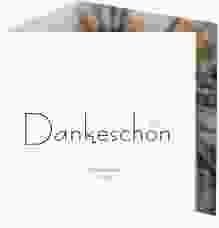 Dankeskarte Hochzeit Twohearts quadr. Doppel-Klappkarte beige