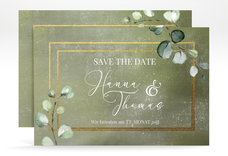 Save the Date-Karte Jade A6 Karte quer